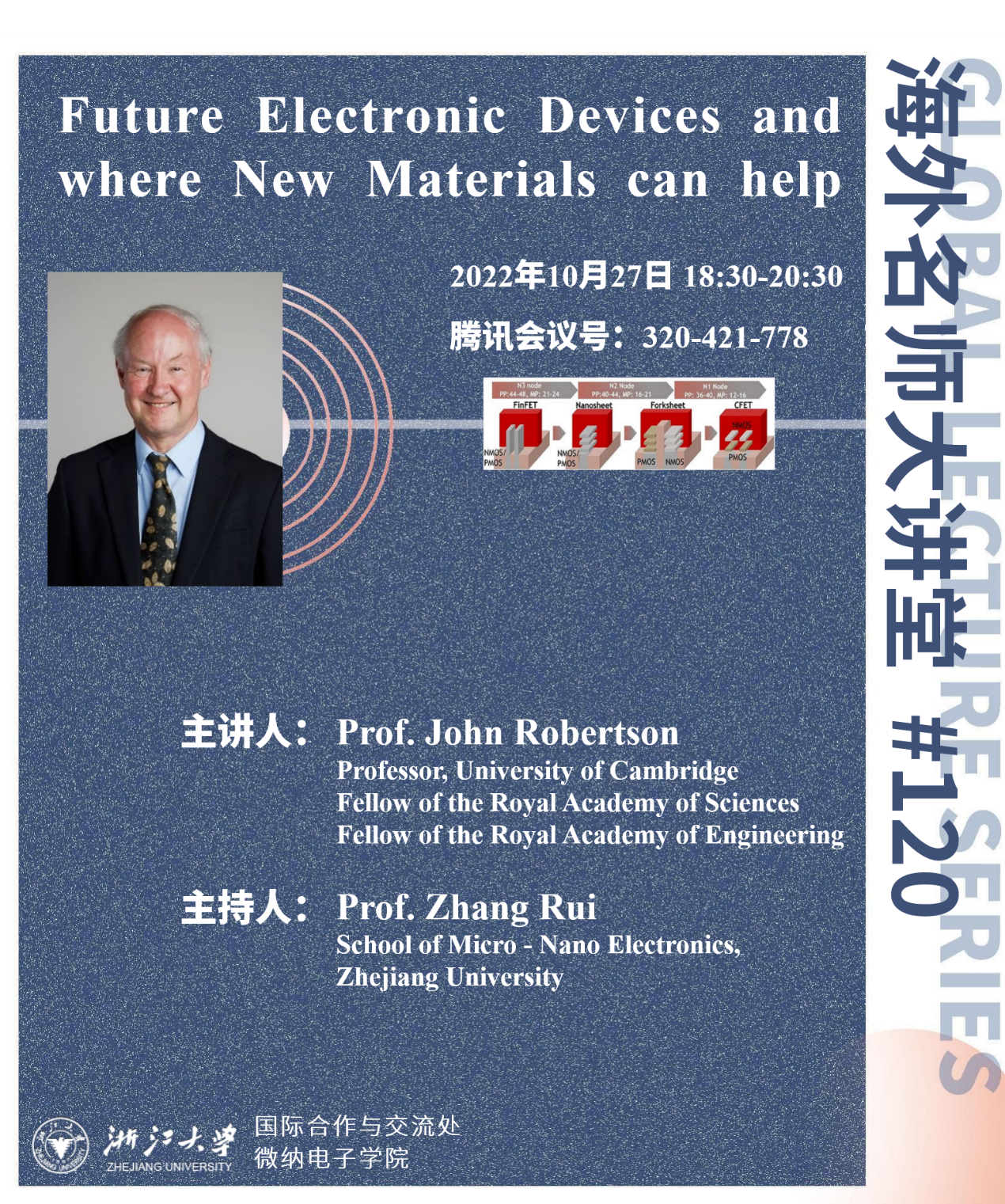 海外名师大讲堂（120）——Future Electronic Devices and where New Materials can help