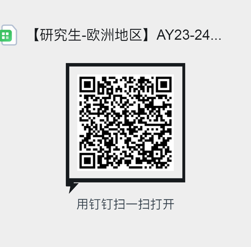 【选拔通知-研究生】（陆续更新）2023-2024学年欧洲高校交流项目